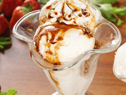 Фото меню ресторана Сказка Востока - десерт Мороженое с карамелью